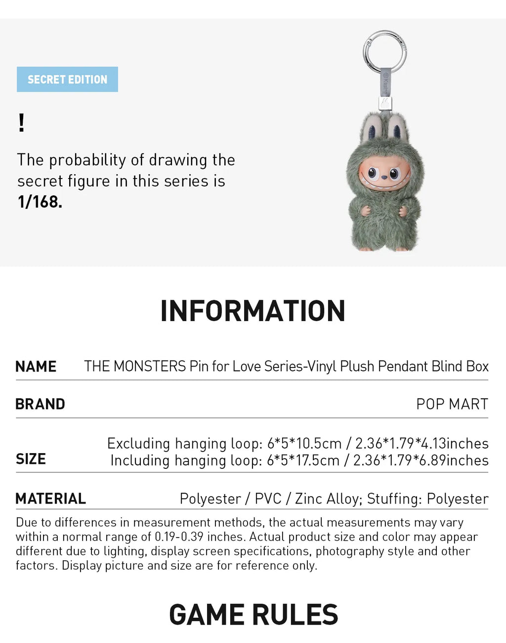 Pop Mart Labubu Pin for Love Series Blind Box (A-M) Yellow