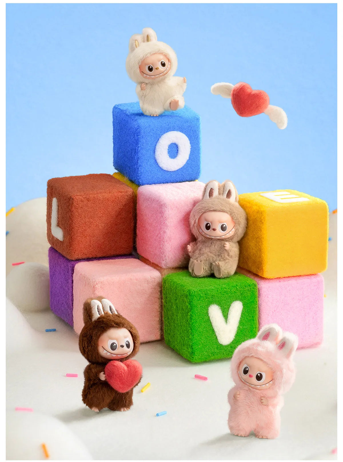 Pop Mart Labubu Pin for Love Series Blind Box (A-M) Yellow